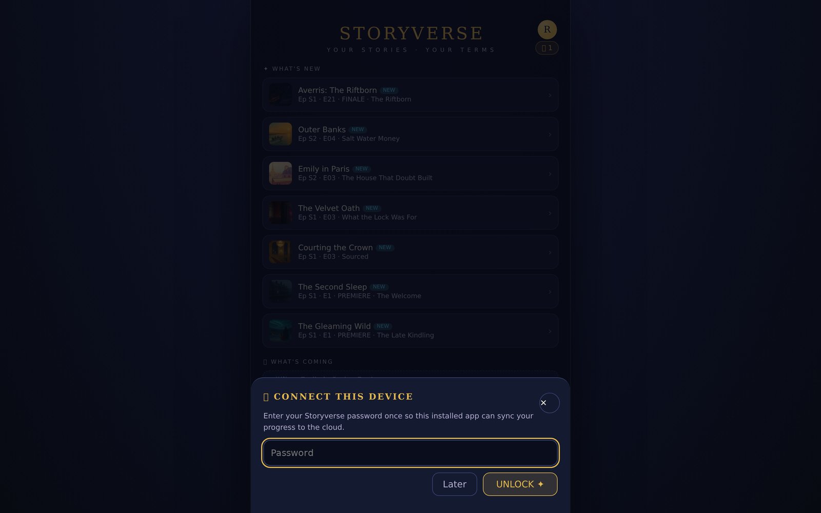 Storyverse app