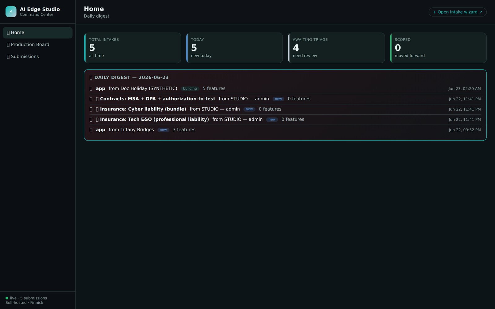 AI Edge Studio Command Center